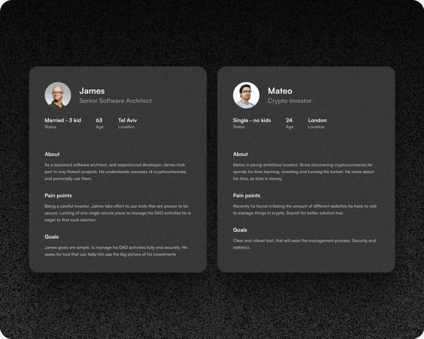 MTHRBRD proto-persona research tablet view