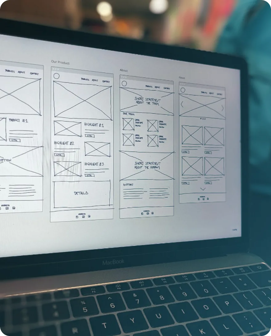 UI/UX design process and user interface examples by Oligamy Software