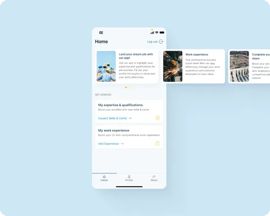 Oversite mobile app project goal screen