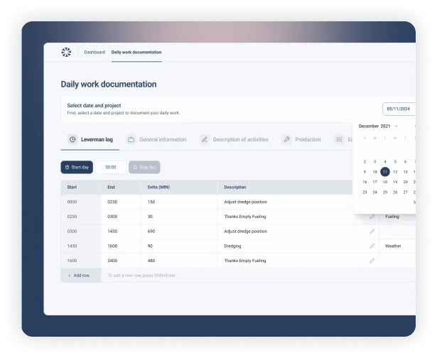 Dredging Operations solution features overview