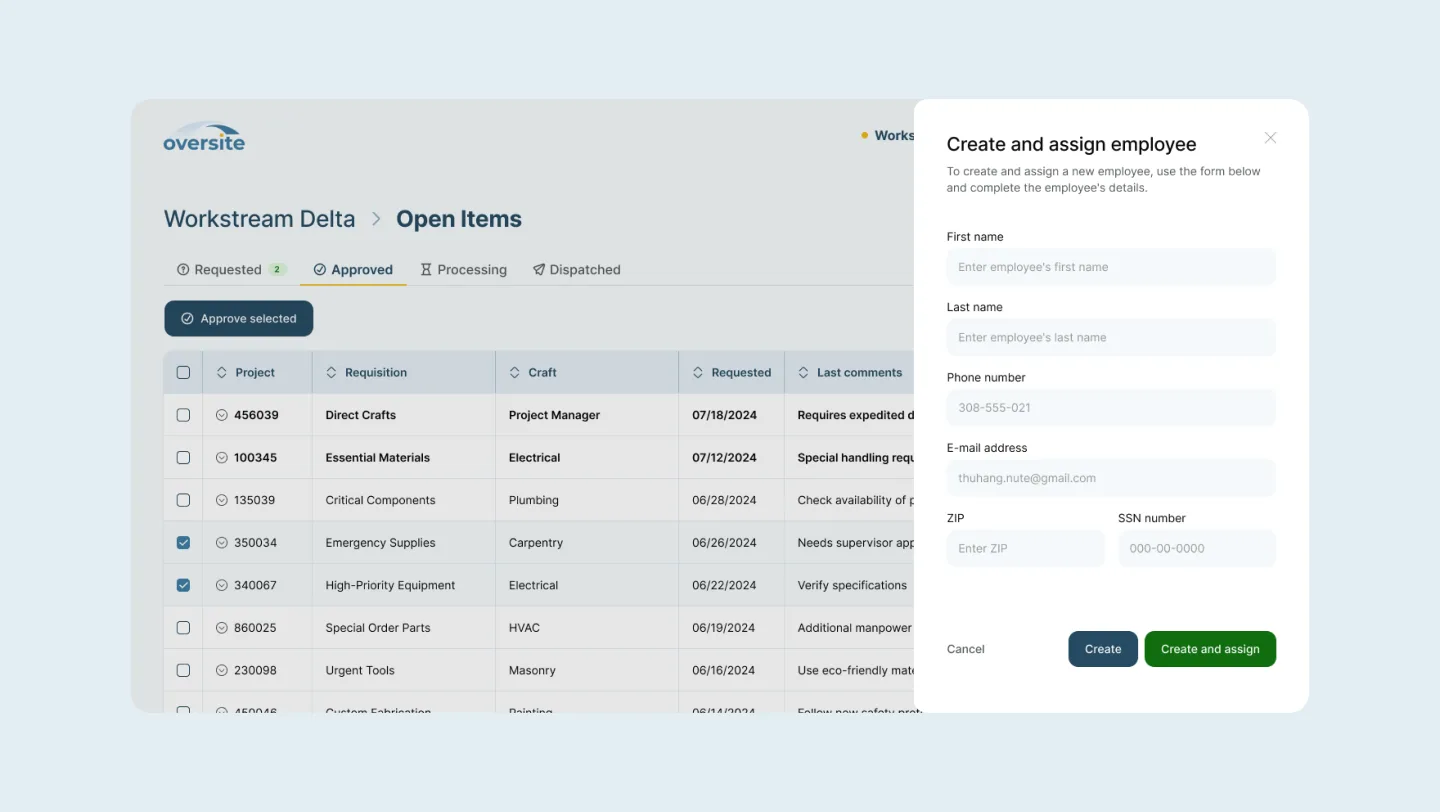 Oversite web responsive design preview