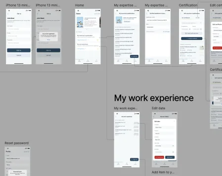Oversite mobile app design after redesign
