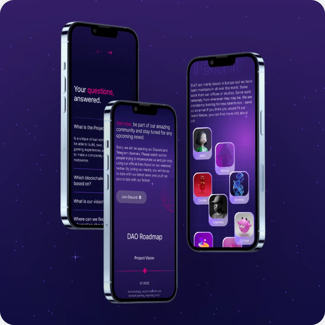 Metaverse responsive mobile preview on tablet