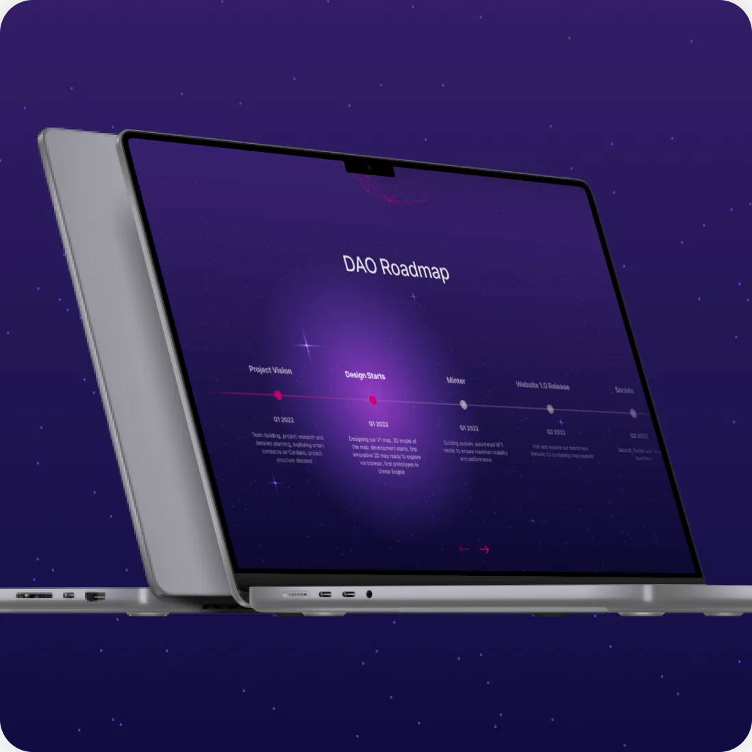 Metaverse responsive desktop preview on tablet