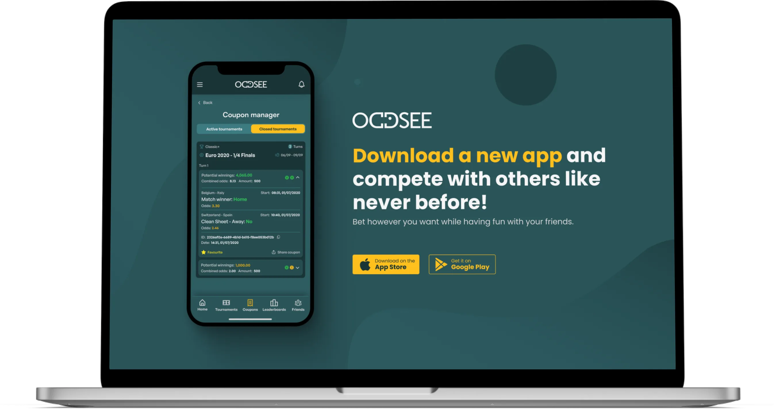 Oddsee Landing Page