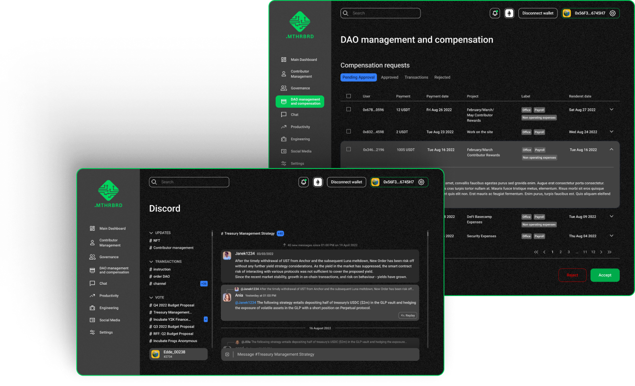 App screen